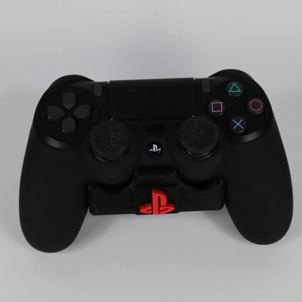 3D Printed - Wall Mount Holder for Playstation Controllers - Black & Red